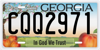 GA license plate CQQ2971