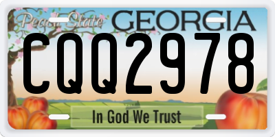 GA license plate CQQ2978