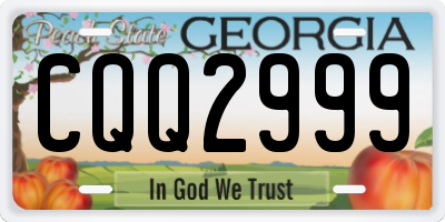 GA license plate CQQ2999