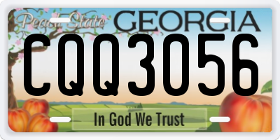 GA license plate CQQ3056