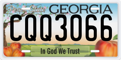 GA license plate CQQ3066