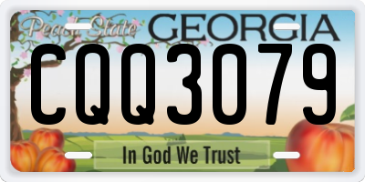 GA license plate CQQ3079
