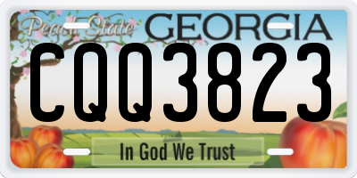 GA license plate CQQ3823