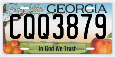 GA license plate CQQ3879