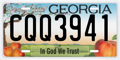 GA license plate CQQ3941