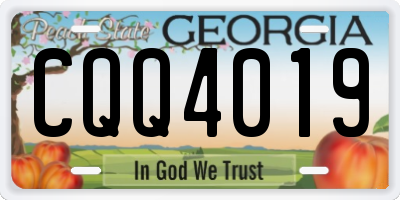 GA license plate CQQ4019