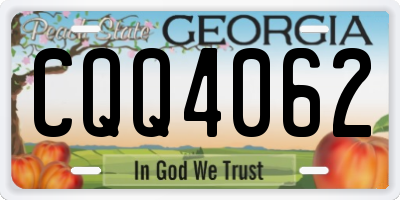 GA license plate CQQ4062