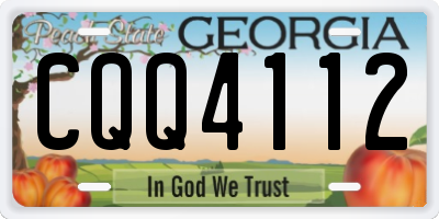 GA license plate CQQ4112