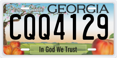 GA license plate CQQ4129