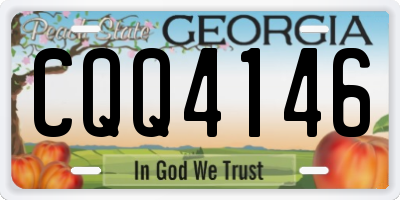 GA license plate CQQ4146