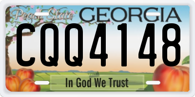 GA license plate CQQ4148