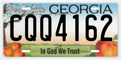 GA license plate CQQ4162