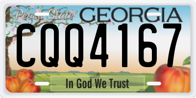 GA license plate CQQ4167