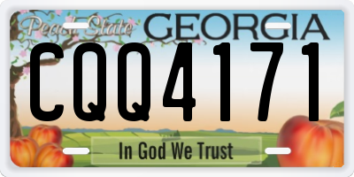 GA license plate CQQ4171