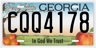 GA license plate CQQ4178