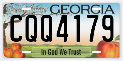 GA license plate CQQ4179