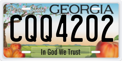 GA license plate CQQ4202