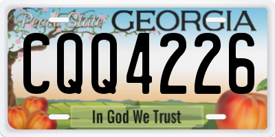 GA license plate CQQ4226