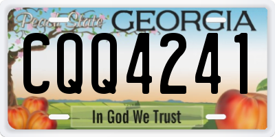 GA license plate CQQ4241