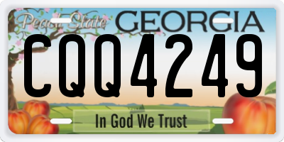 GA license plate CQQ4249