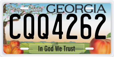 GA license plate CQQ4262