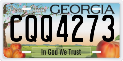 GA license plate CQQ4273