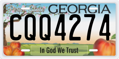 GA license plate CQQ4274