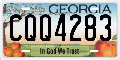 GA license plate CQQ4283