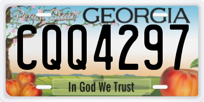 GA license plate CQQ4297