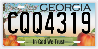 GA license plate CQQ4319