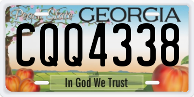 GA license plate CQQ4338