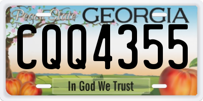 GA license plate CQQ4355
