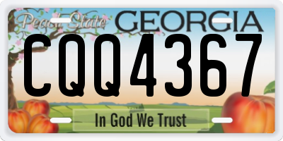 GA license plate CQQ4367