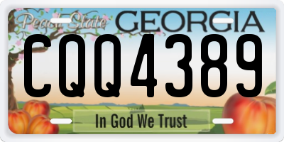 GA license plate CQQ4389