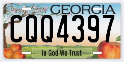 GA license plate CQQ4397