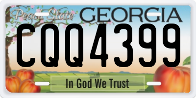GA license plate CQQ4399