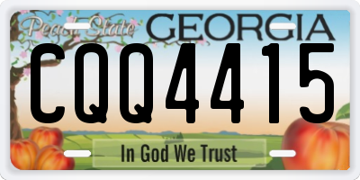 GA license plate CQQ4415