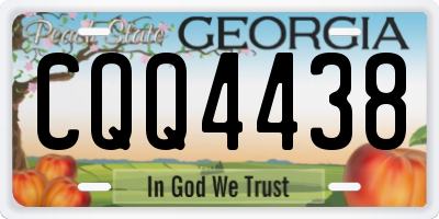 GA license plate CQQ4438