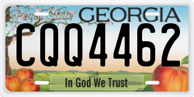 GA license plate CQQ4462