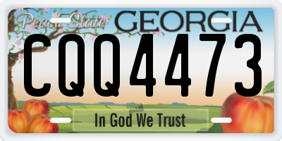 GA license plate CQQ4473