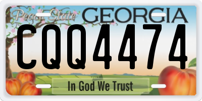 GA license plate CQQ4474