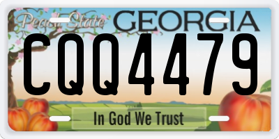 GA license plate CQQ4479
