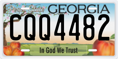 GA license plate CQQ4482