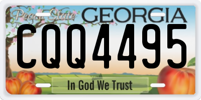 GA license plate CQQ4495