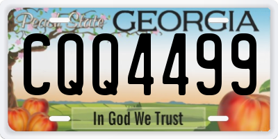 GA license plate CQQ4499