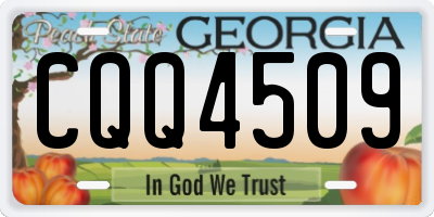 GA license plate CQQ4509