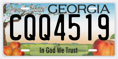 GA license plate CQQ4519