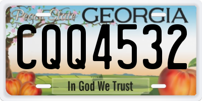 GA license plate CQQ4532
