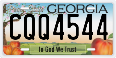 GA license plate CQQ4544
