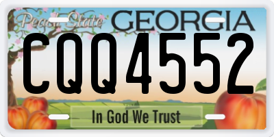 GA license plate CQQ4552